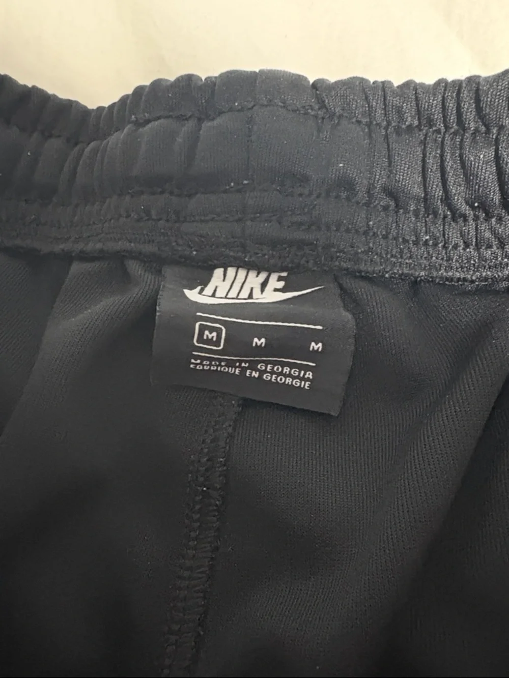 Nike Black Kids' Joggers with White Logo and Side Trim - Picture 5 of 6